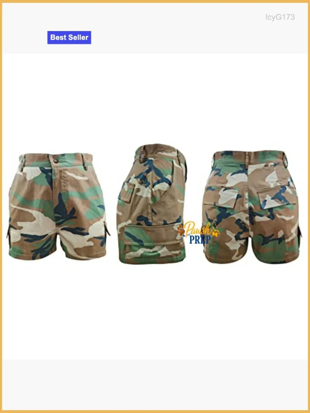 High Waisted Cargo Shorts with Pockets Distressed Casual Denim Style